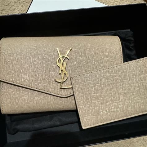 ysl wallet on chain cream|ysl uptown wallet on chain.